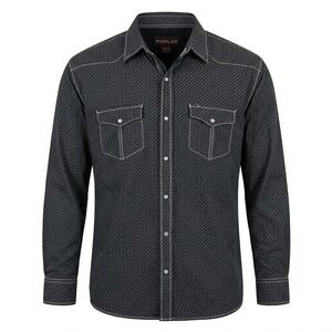 Pintlar Western Snap Shirt XXL Cotton Cowboy Westerncore Rodeo Streetwear Rugged